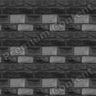 seamless wall bricks bump 0006